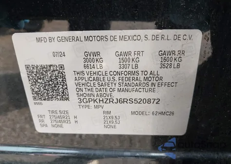 2024 Honda Prologue Elite from USA, damaged, VIN 3GPKHZRJ6RS520872